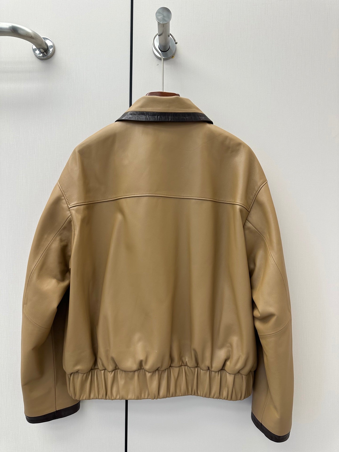 CC Pre ss2026 Jacket Beige Black Lambskin 400337