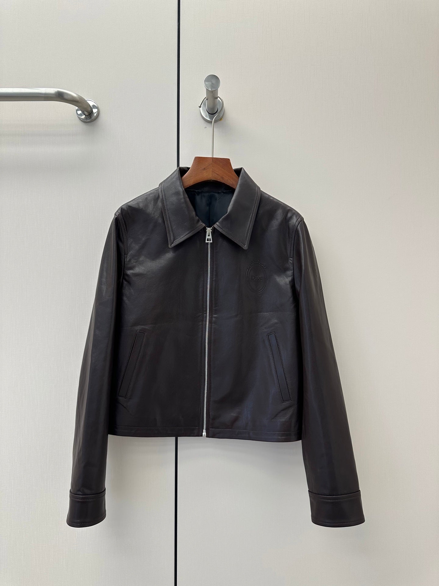 CD 26s Jacket Coffee Lambskin 400341