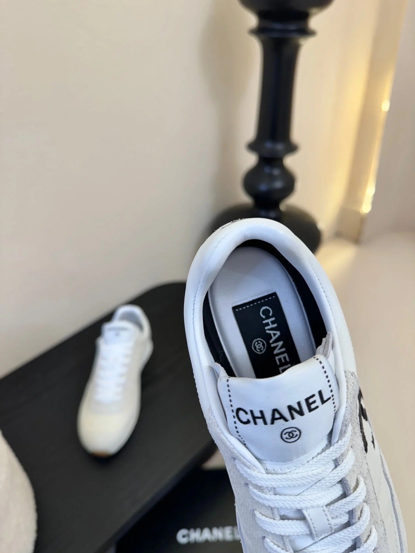 CC 26s Platform Sneakers White Sheepskin 627225