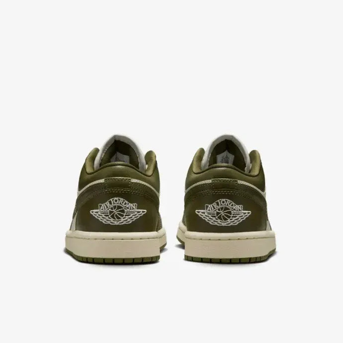 Nike Air Jordan 1 Low Coconut Milk Medium Olive Leather