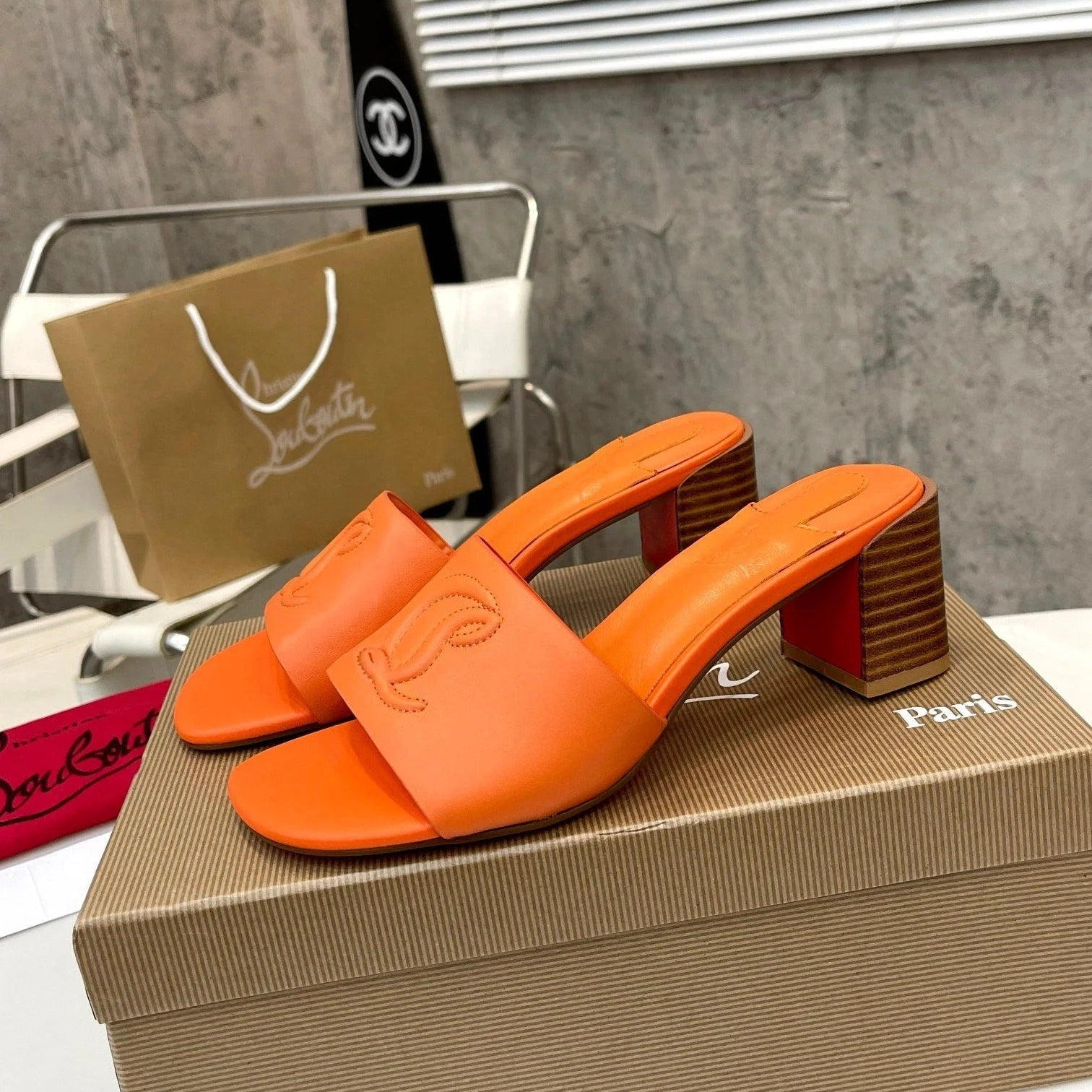 Christian Louboutin 2026 So CL 55mm Mules Leather 780407