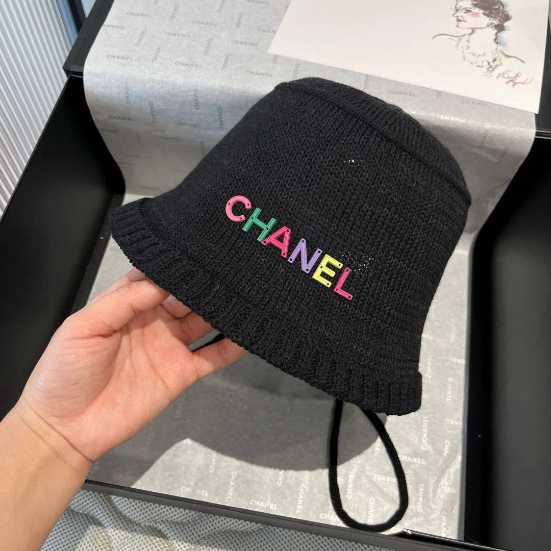 WOVEN BUCKET HAT BLACK 673998