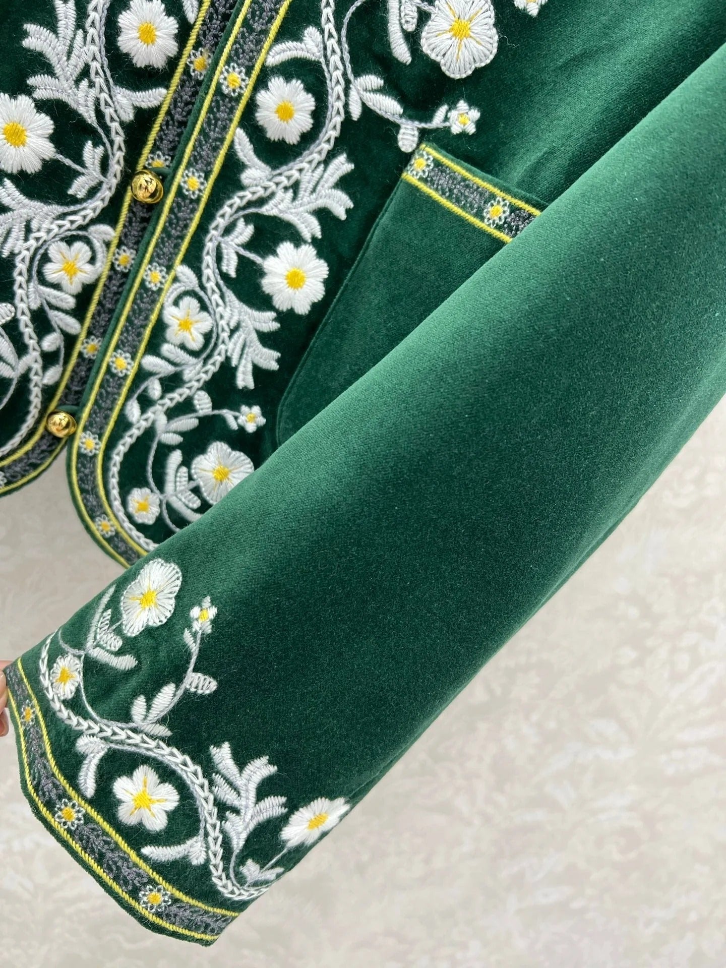 CELINE VELVET EMBROIDERED JACKET 275257