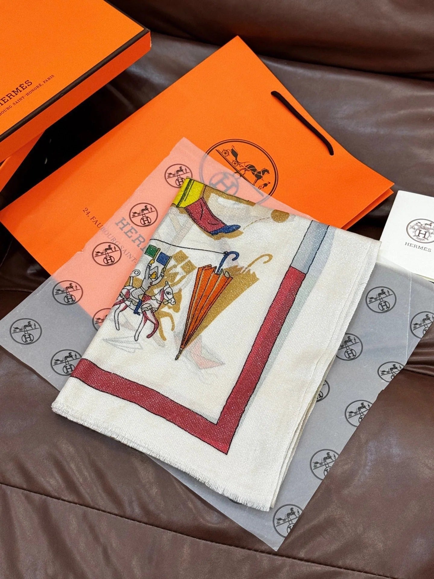 HERMES 25S SCARF 200 IN SILK 856443