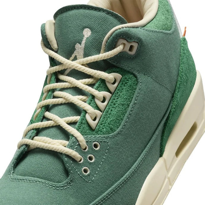 Nike Chanel Abney x Air Jordan 3 Green Canvas Suede