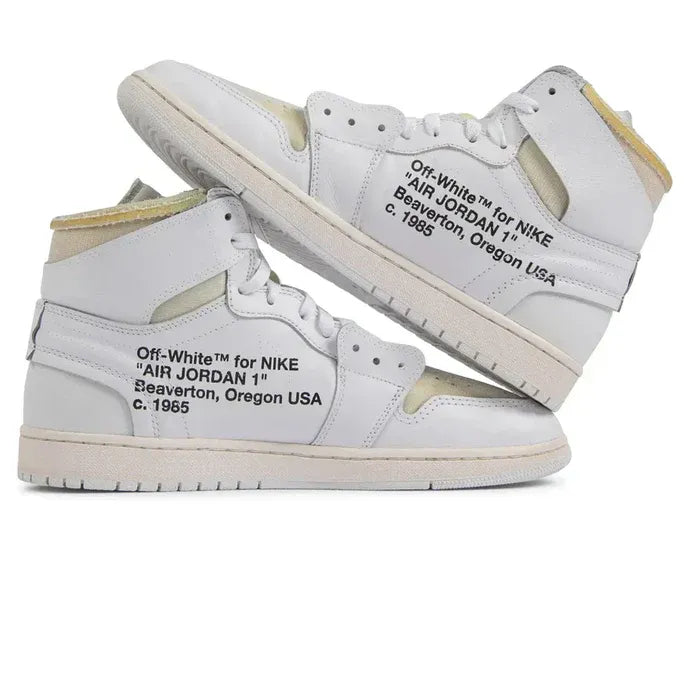 Off-White x Air Jordan 1 Retro White Beige Leather