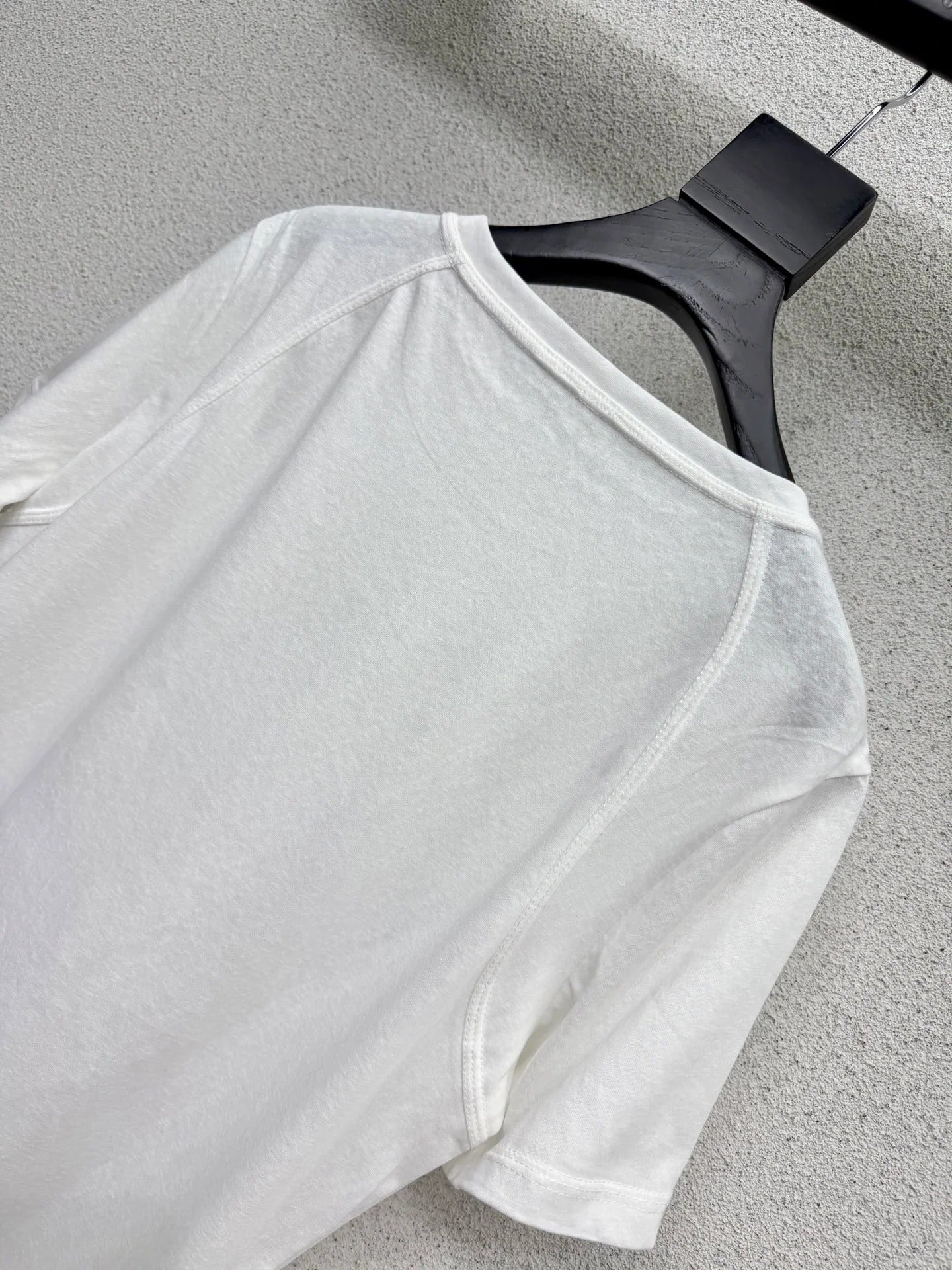 Prada 2026 Short-sleeved T-shirt White Cotton 132462