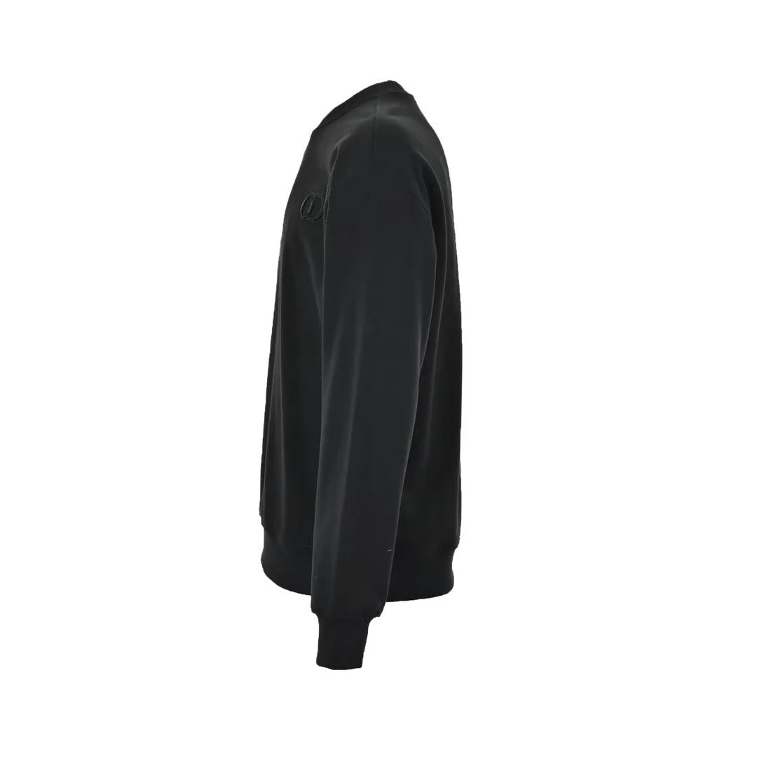 Dior 2025 'CD Icon' Black Cotton Fleece Sweatshirt