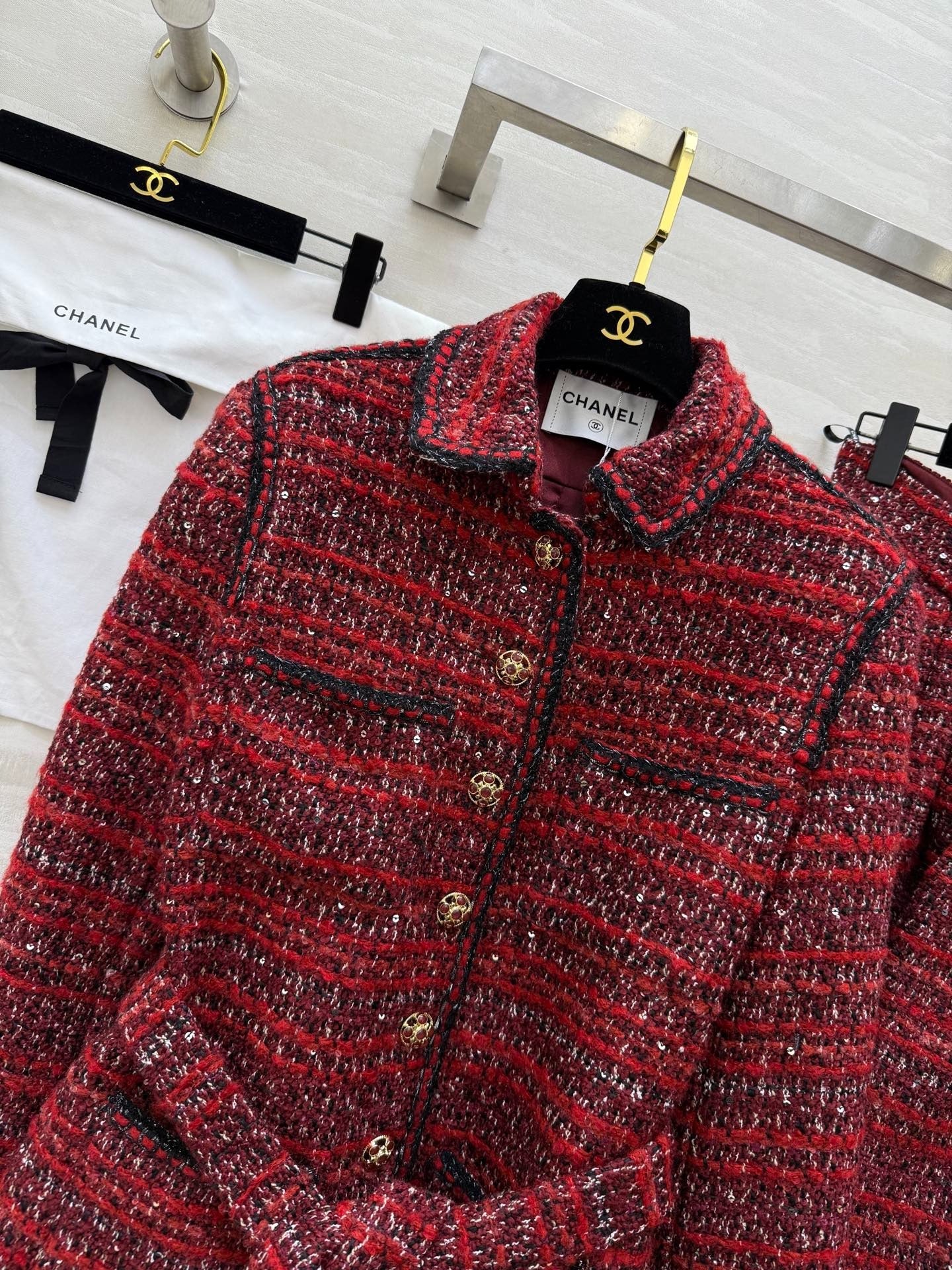 CHANEL 25S TWEED SUIT SET 633