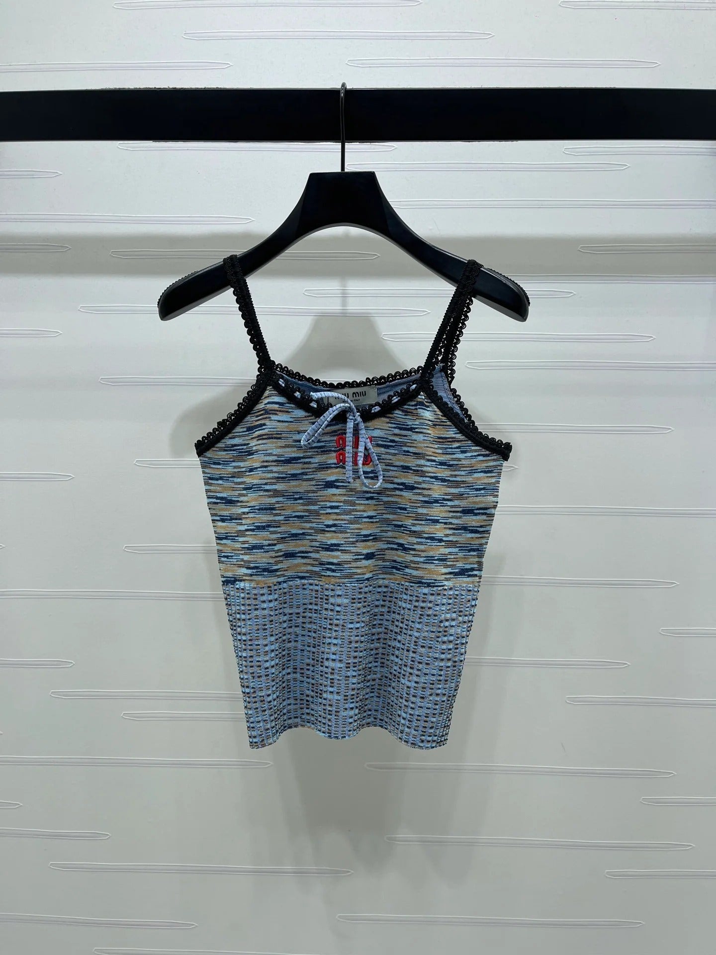 Miumiu 2026 Gradient Camisole Pink and Blue Polyester Viscose 352411