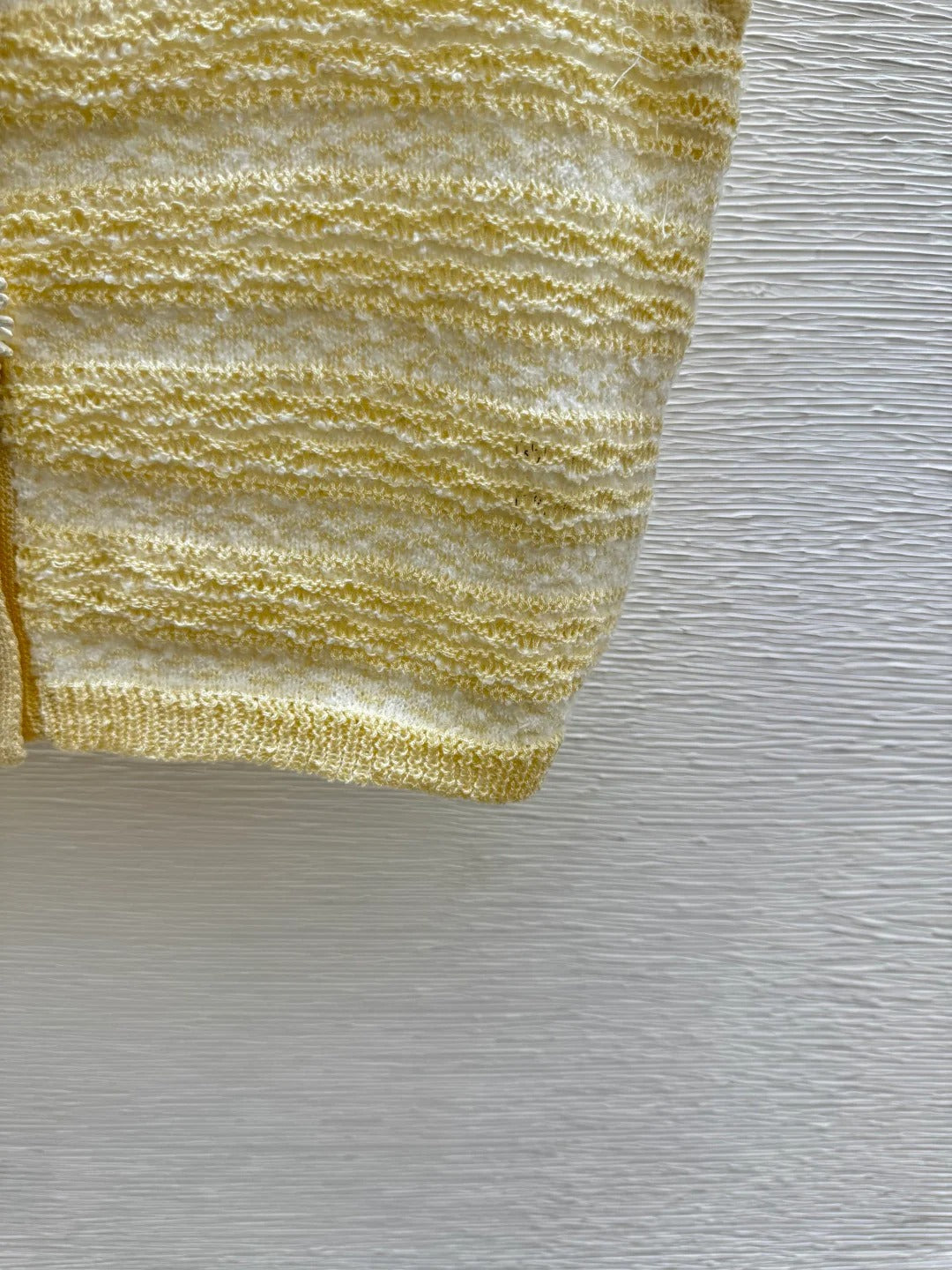 Chanel 2026 Sweater Vest Yellow Wool Nylon