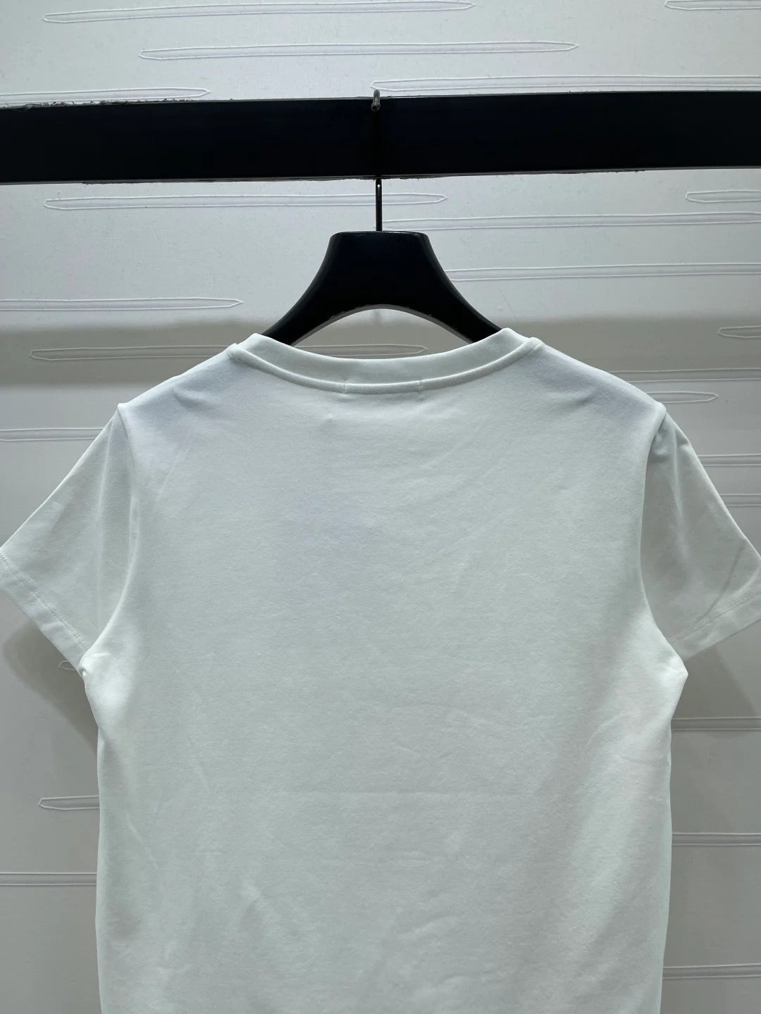 Dior 2026 Painted Rose T-shirt White Pink Cotton