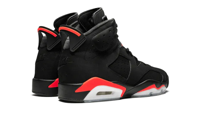 Nike Air Jordan 6 Retro Black Orange Velvet Leather