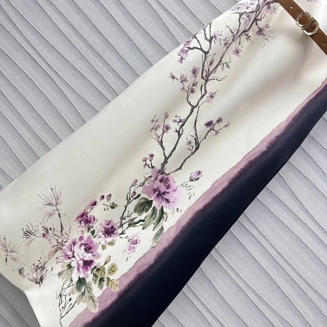 DIOR PRINTED DRESS WITH BELT 256706