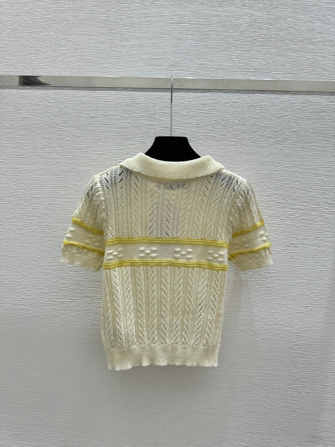 Dior 2026 Knitted Polo Shirt Red Blue Cream Wool