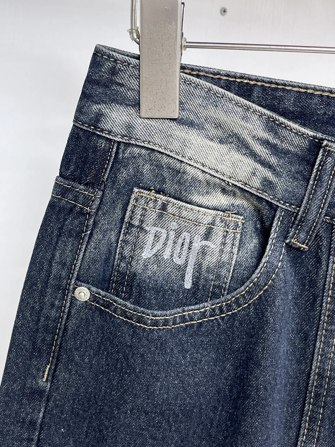 CD 26A Men Wide-Leg Jeans Dark Blue Denim 284963