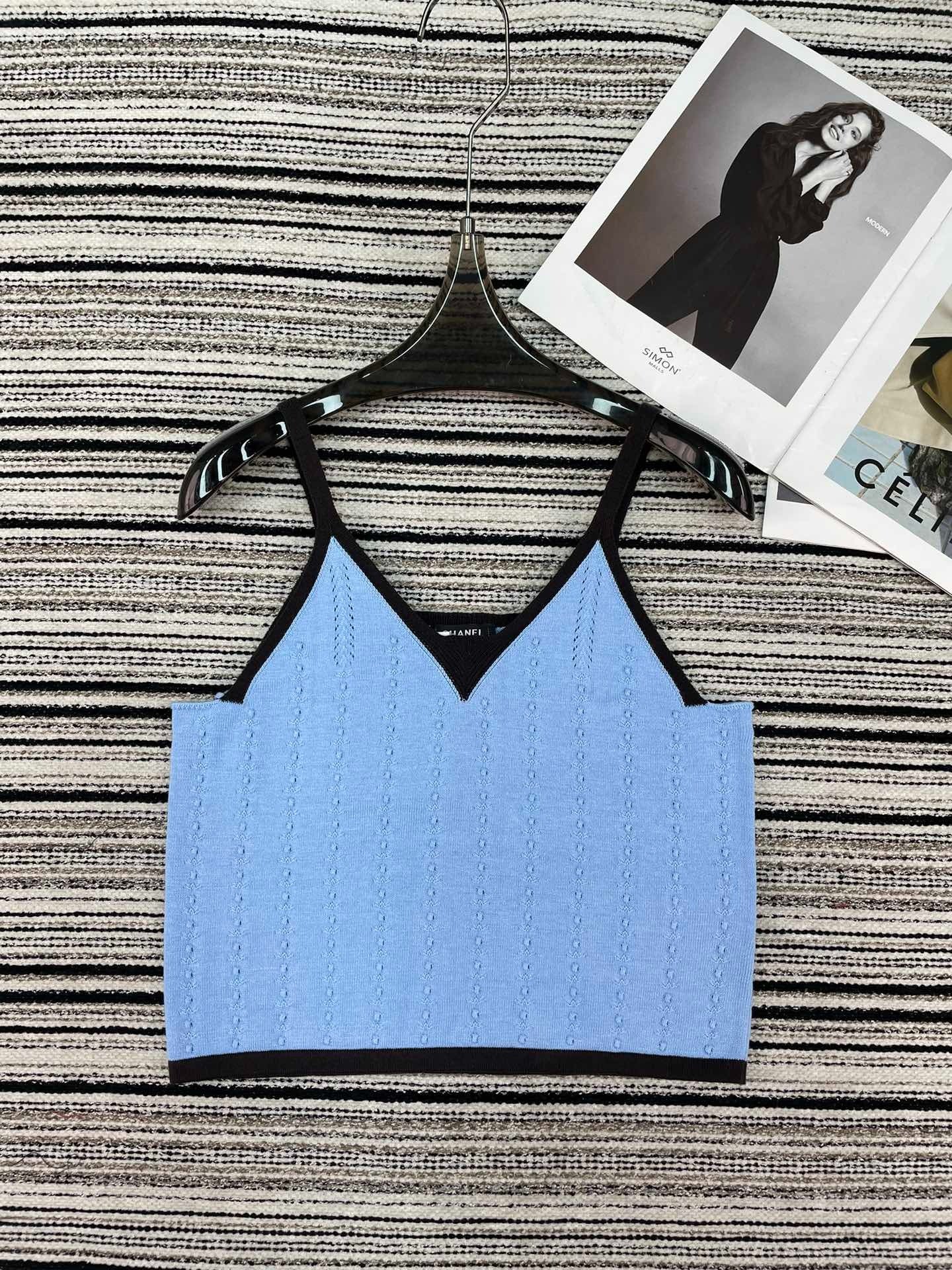 Chanel 2026 V-neckline Camisole Cotton