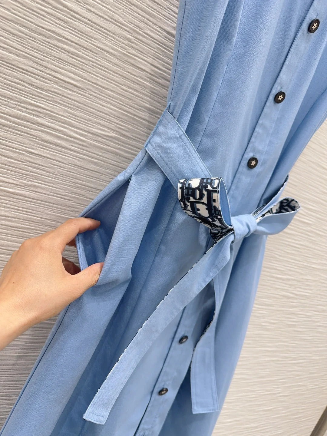 Dior 2026 Vest Dress Blue Cotton 384557