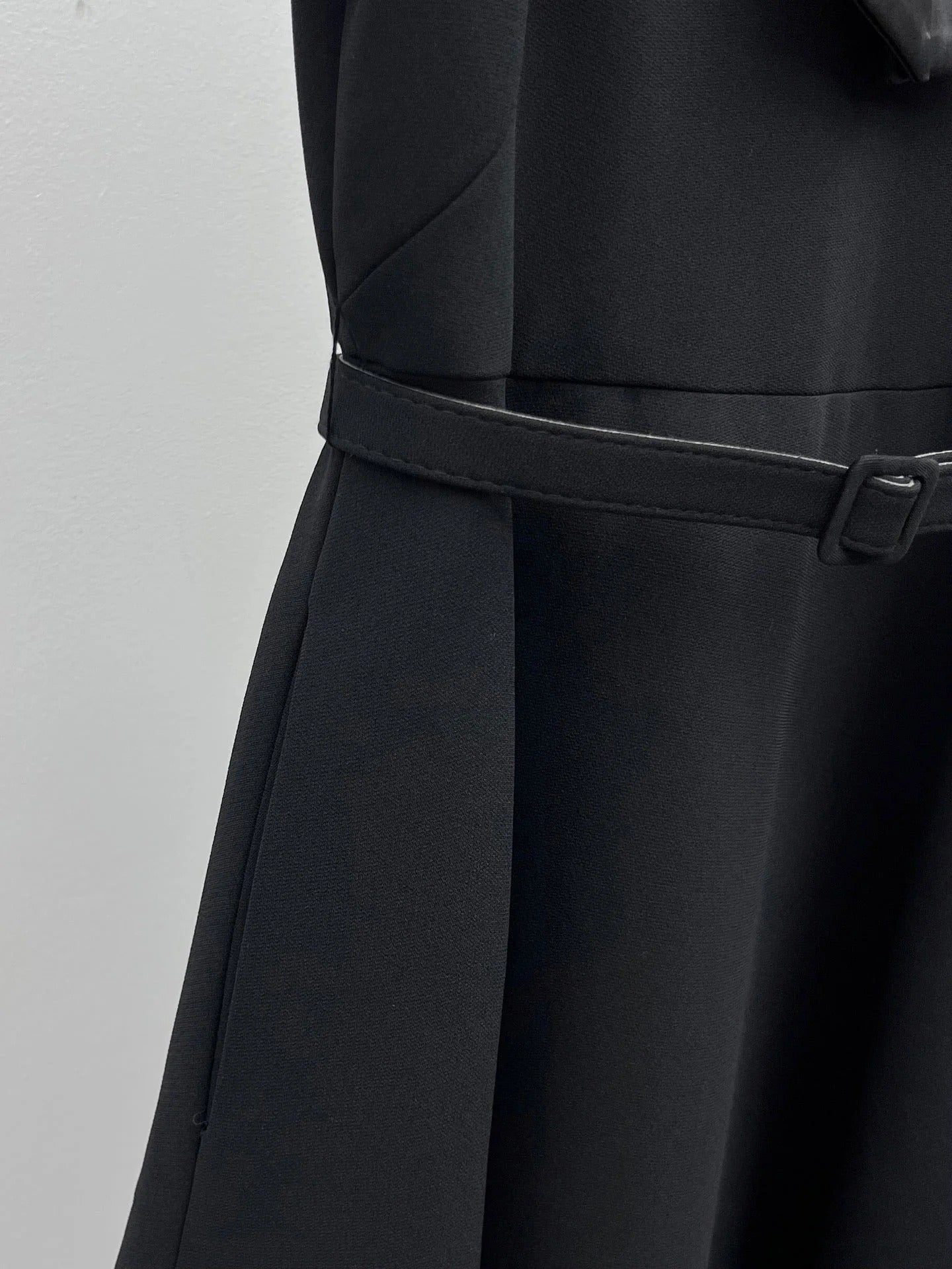 Dior 2026 Bow-Embellished Belt Dress Black Polyester 445444