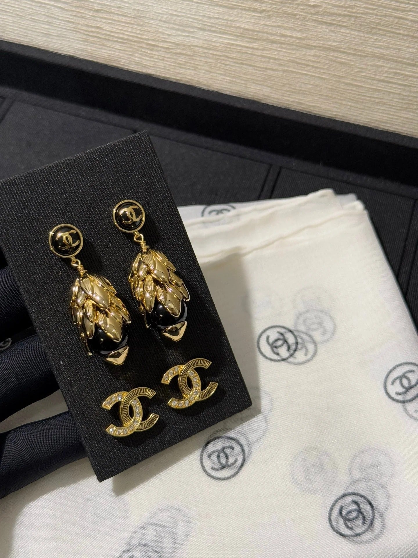 Chanel 2026 Large Gold Wheat Earrings