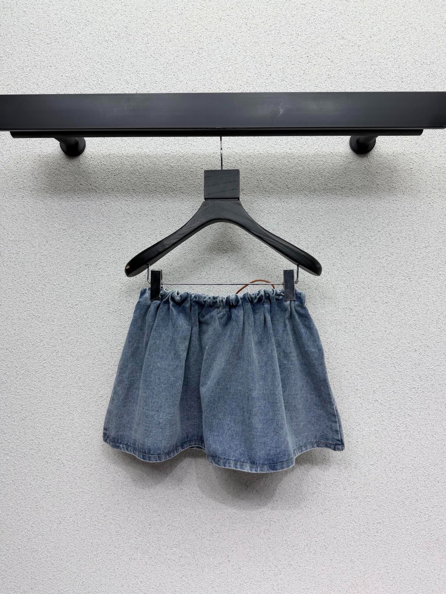 Miumiu 2026 Denim Midi Skirt Blue Cotton 384244