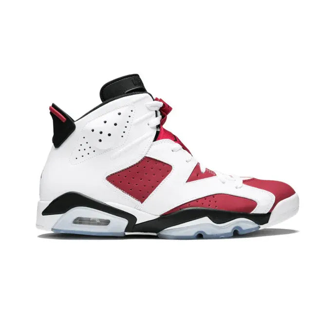 Nike Air Jordan 6 Retro Carmine Red White Leather