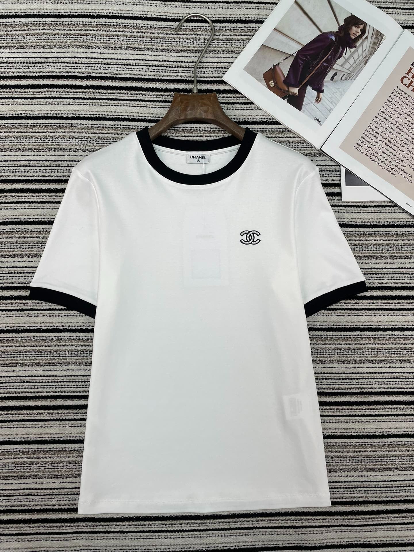 Chanel 2026 Round Neck T-shirt Cotton