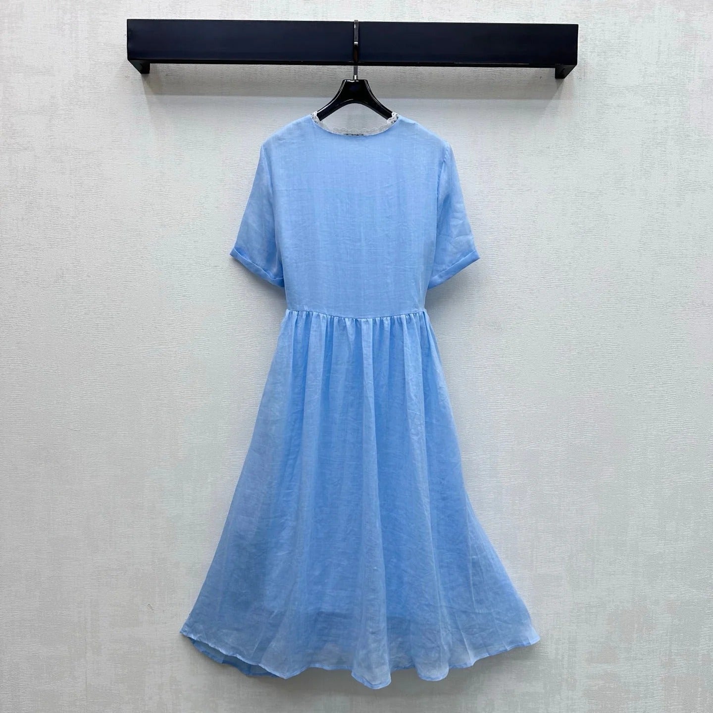 Miumiu 2026 Lace Dress Blue Cotton 431920