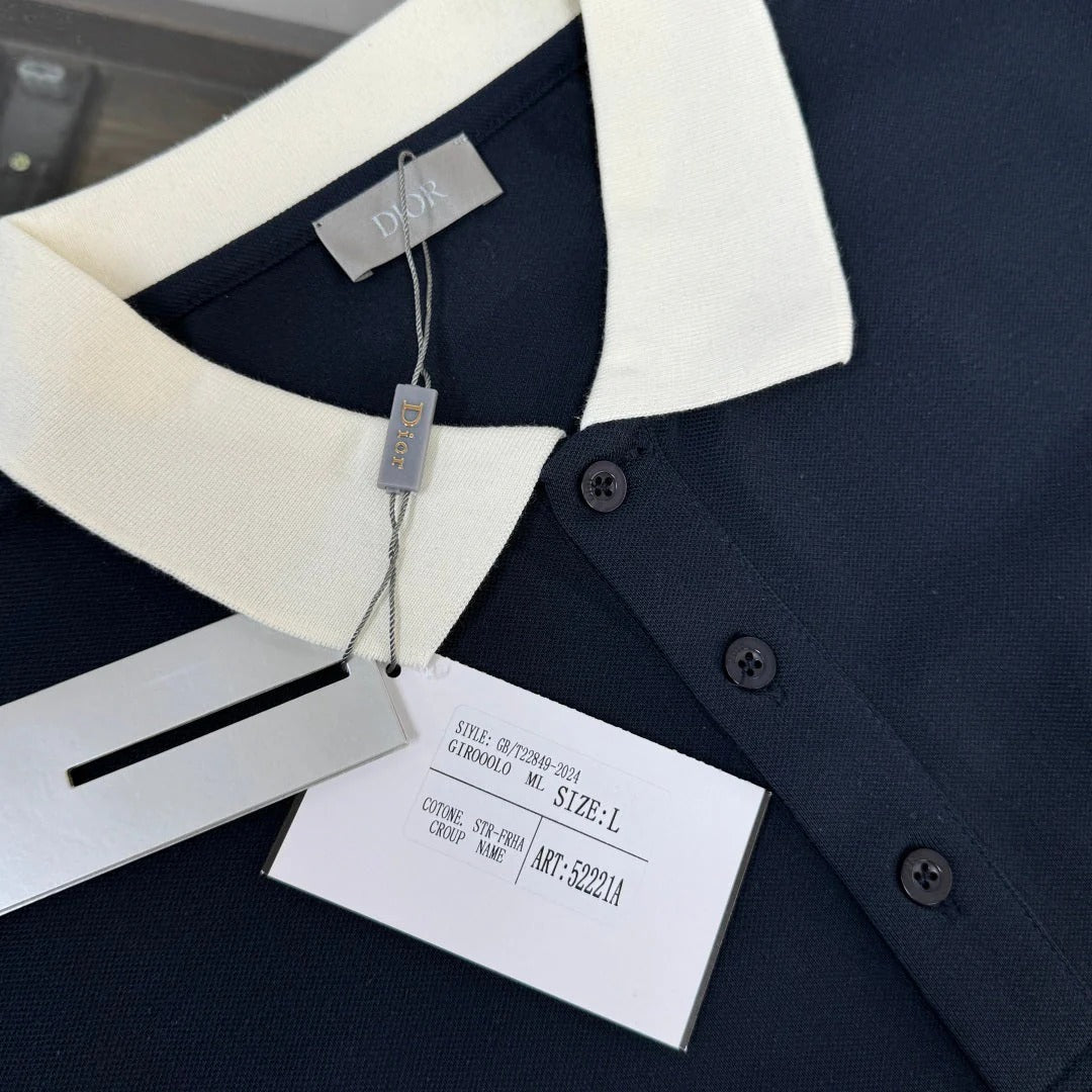 CD 26A Short-Sleeve Collared Polo Shirt Cotton 290861