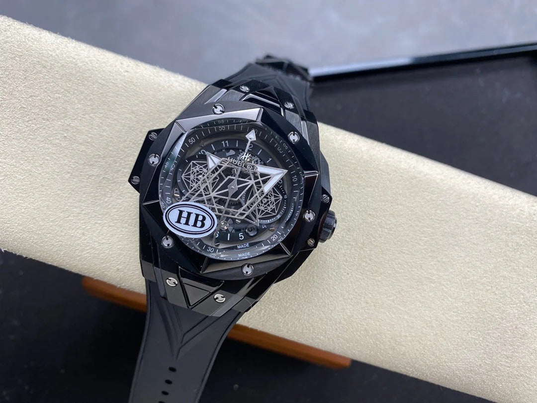 Hublot Big Bang Sang Bleu II Black Ceramic 45mm Watch