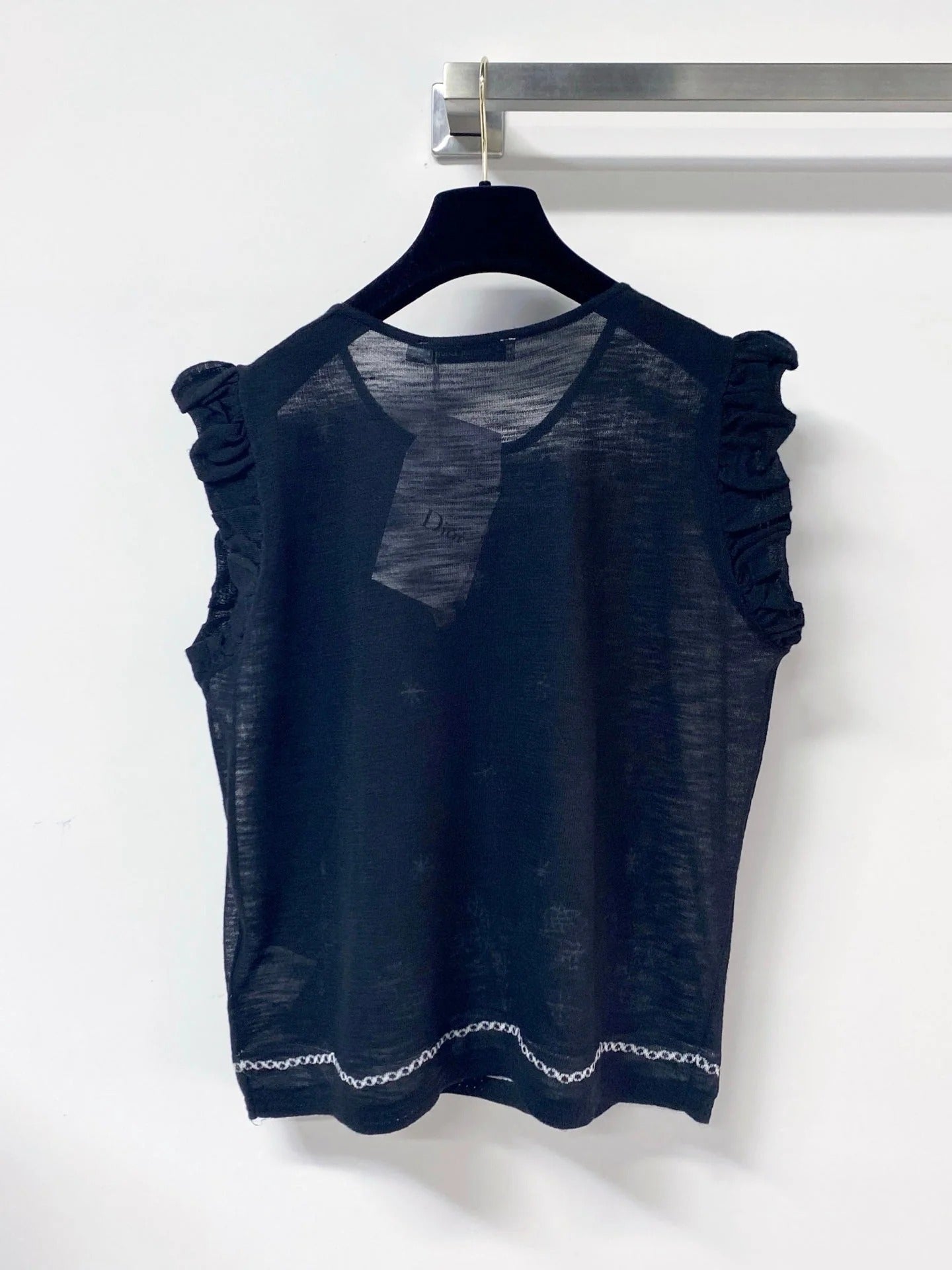 Dior 2026 Sleeveless Knit Vest Black Polyamide 479939