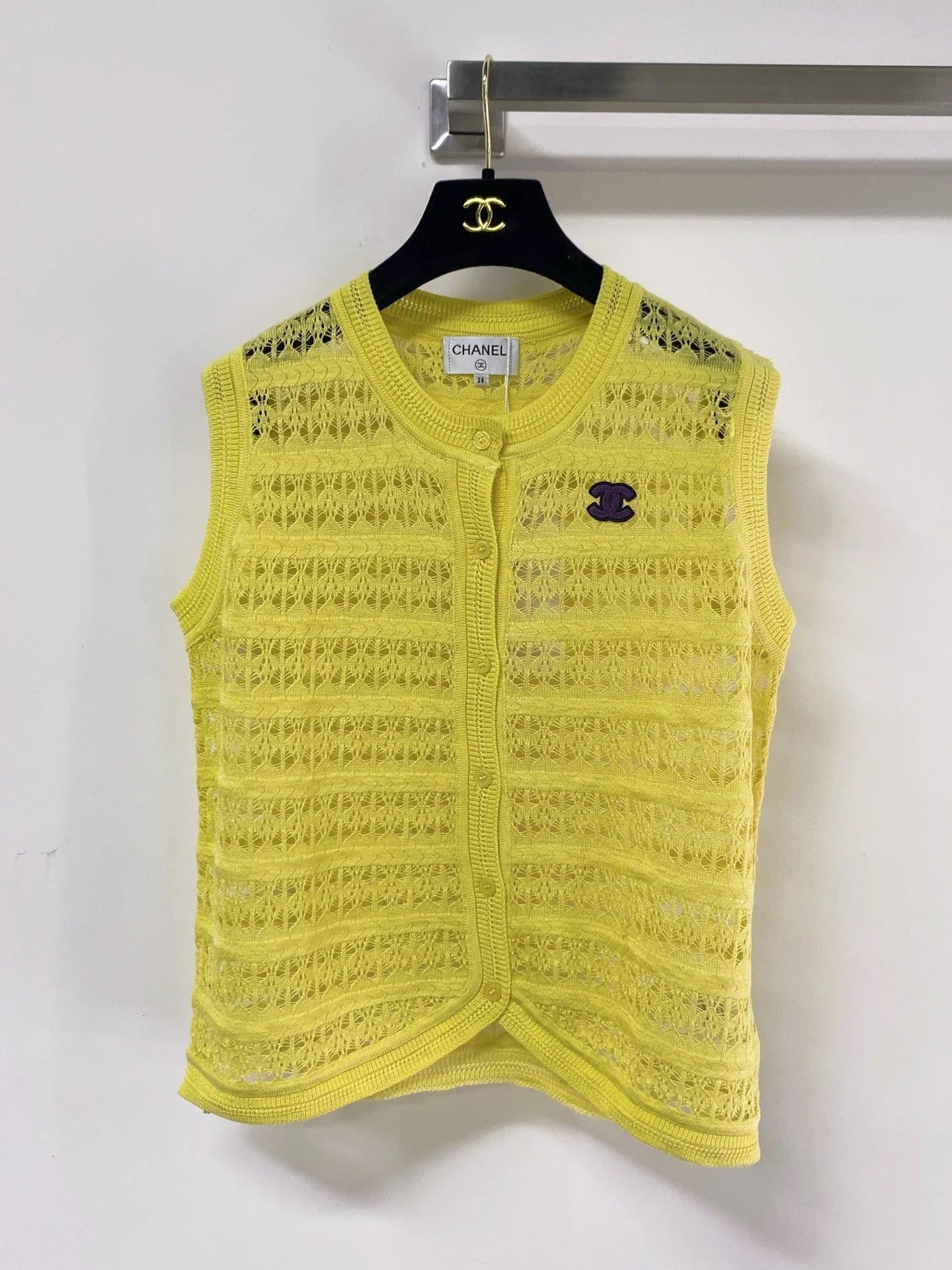 Chanel 2026 Knit Vest Vibrant Wool Laine 454064