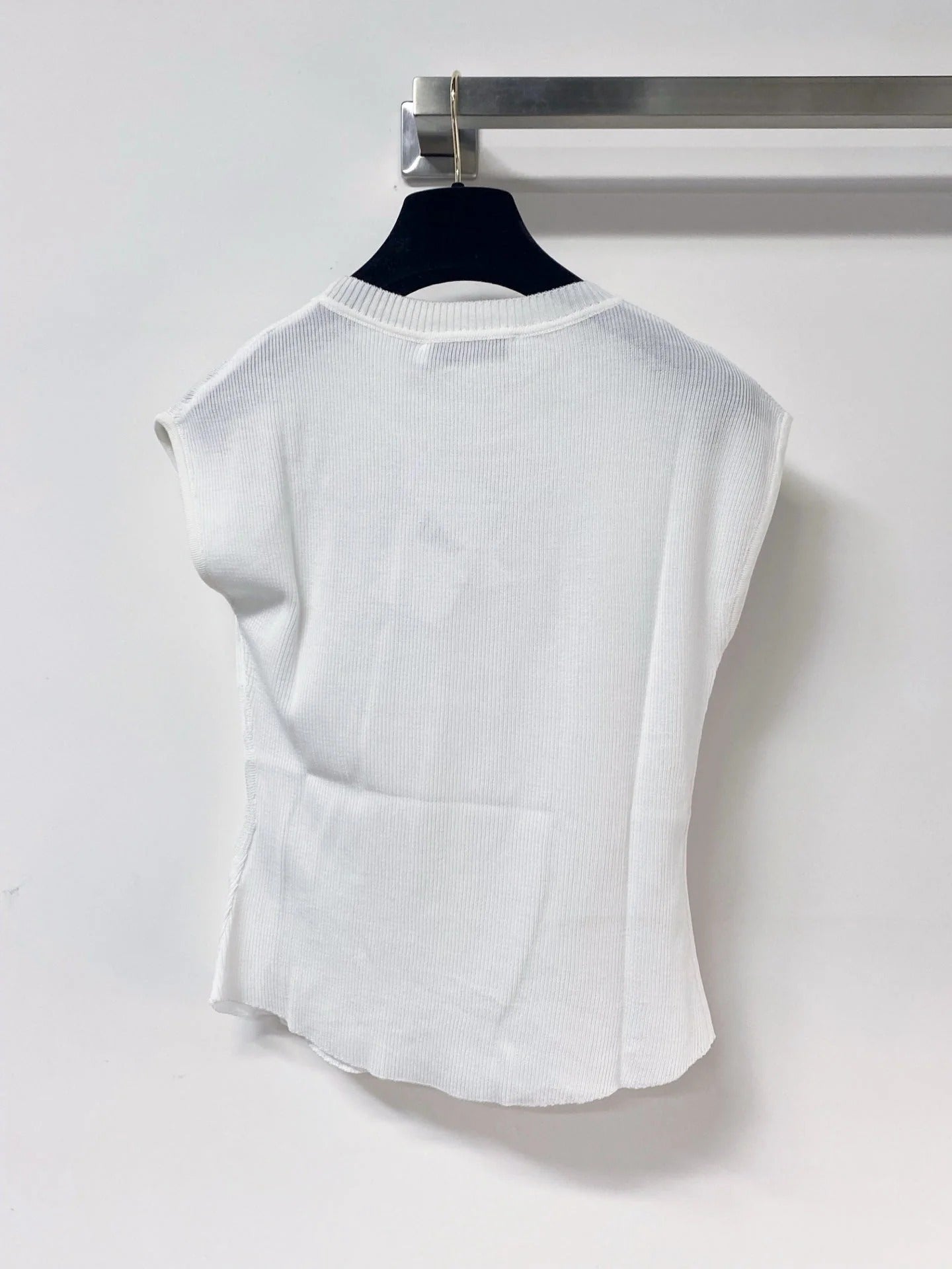 Dior 2026 Vest with Logo Embellishment White Cotton 459030