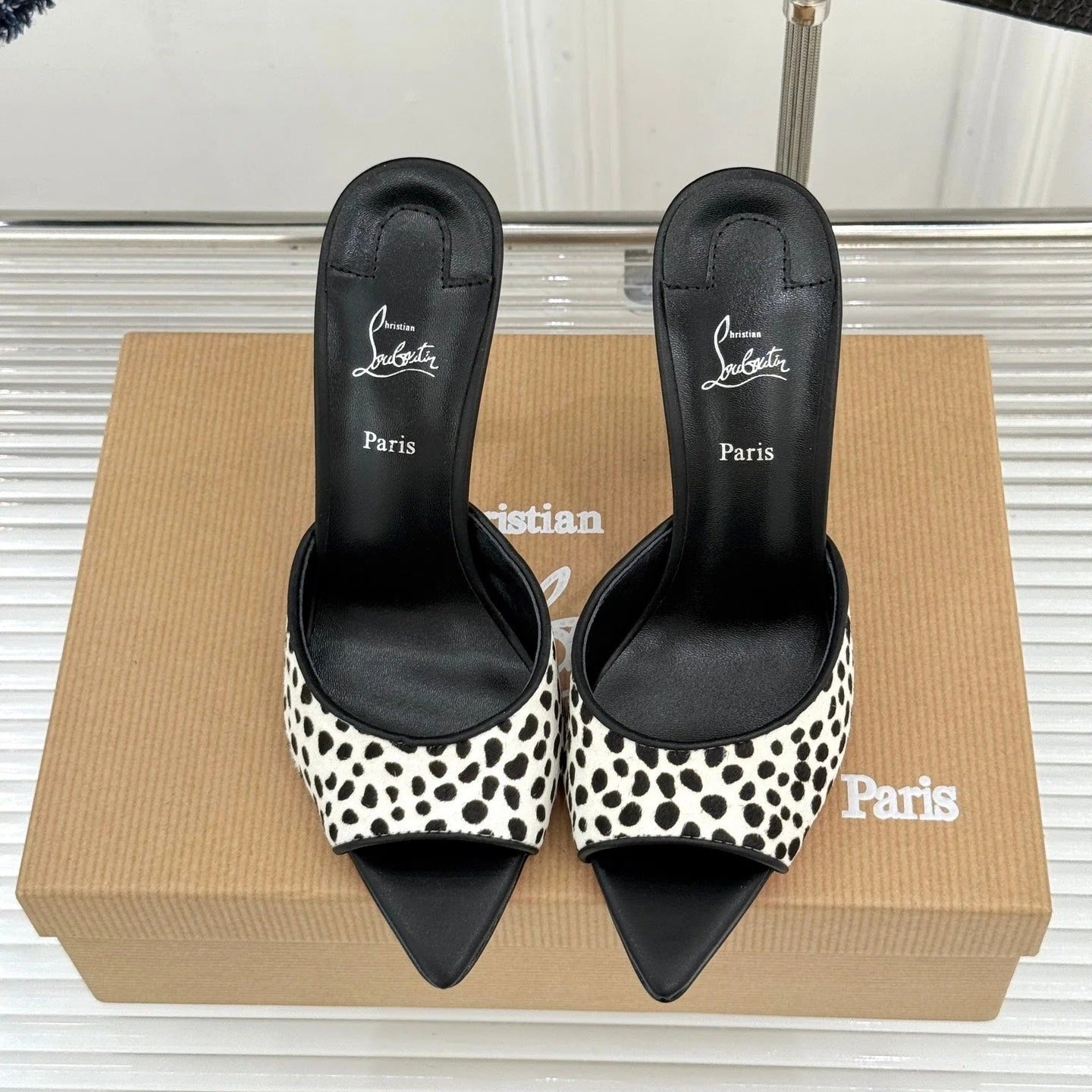 Christian Louboutin 2026 Apostropha High-Heeled Mules 80mm 785429