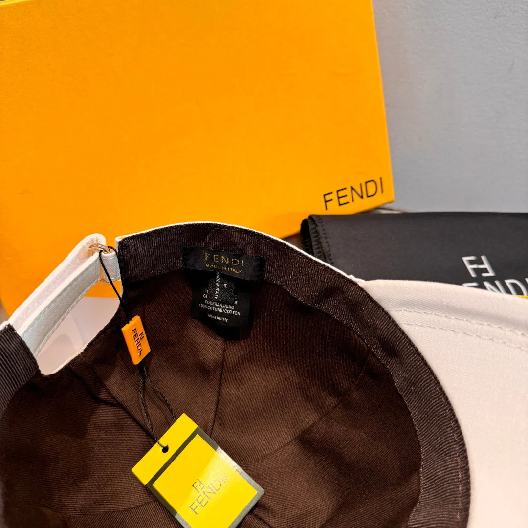 Fendi Baseball Cap with Dog Embroidery 295235