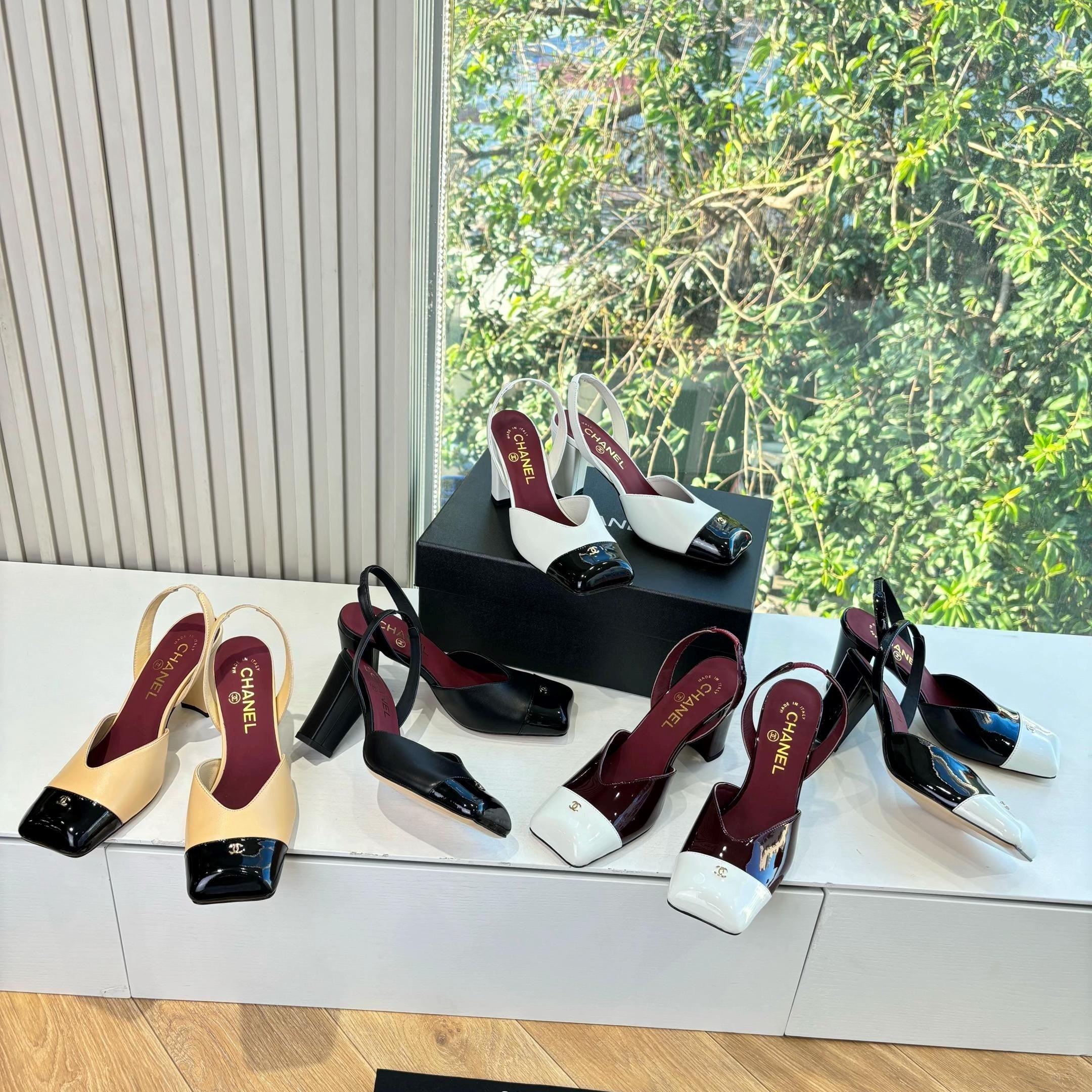 CC SS26 Slingback  9cm Patent Leather
