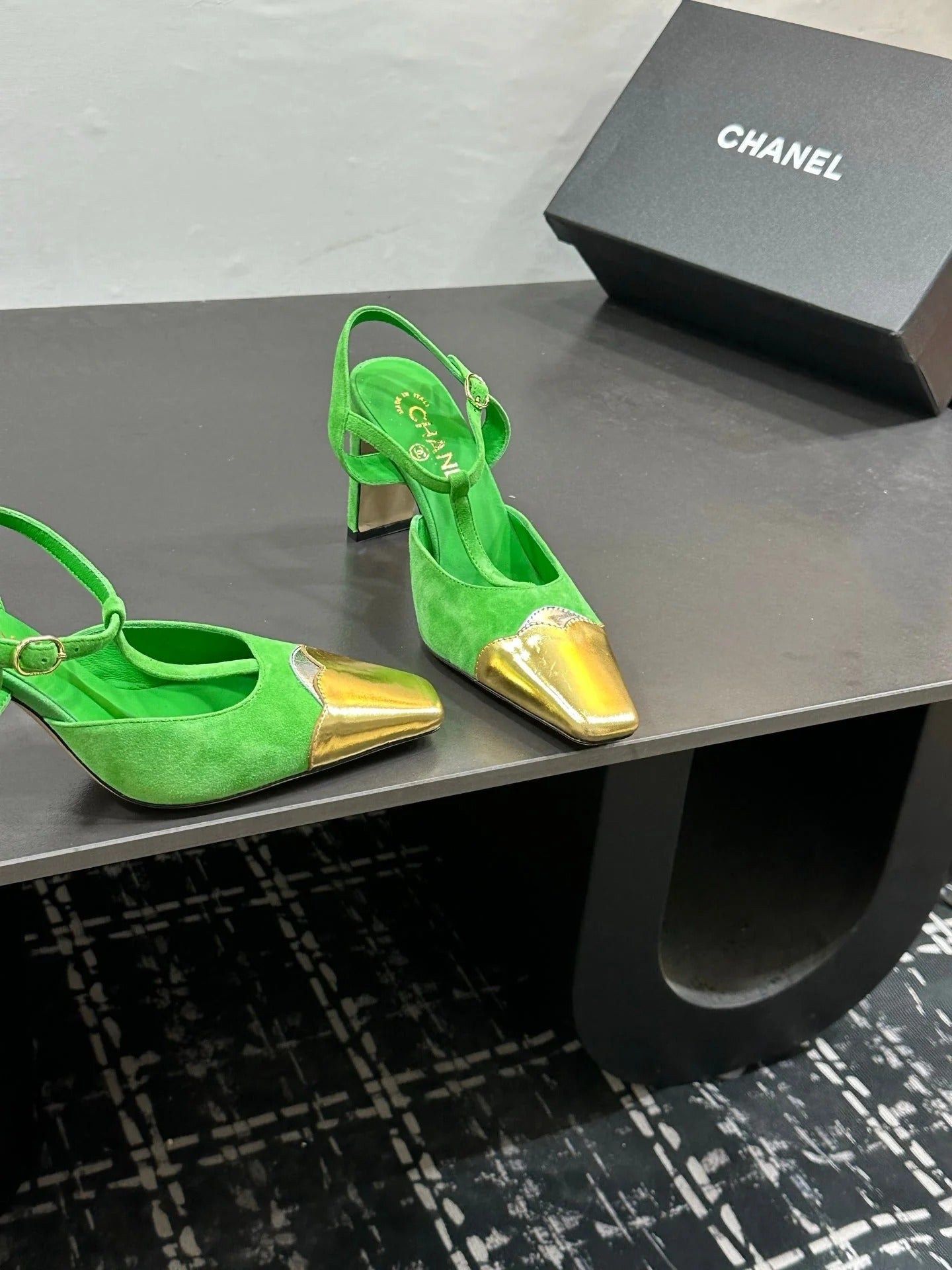 Chanel 2026 Slingback Kitten Heels Pumps Leather Sheepskin 832520