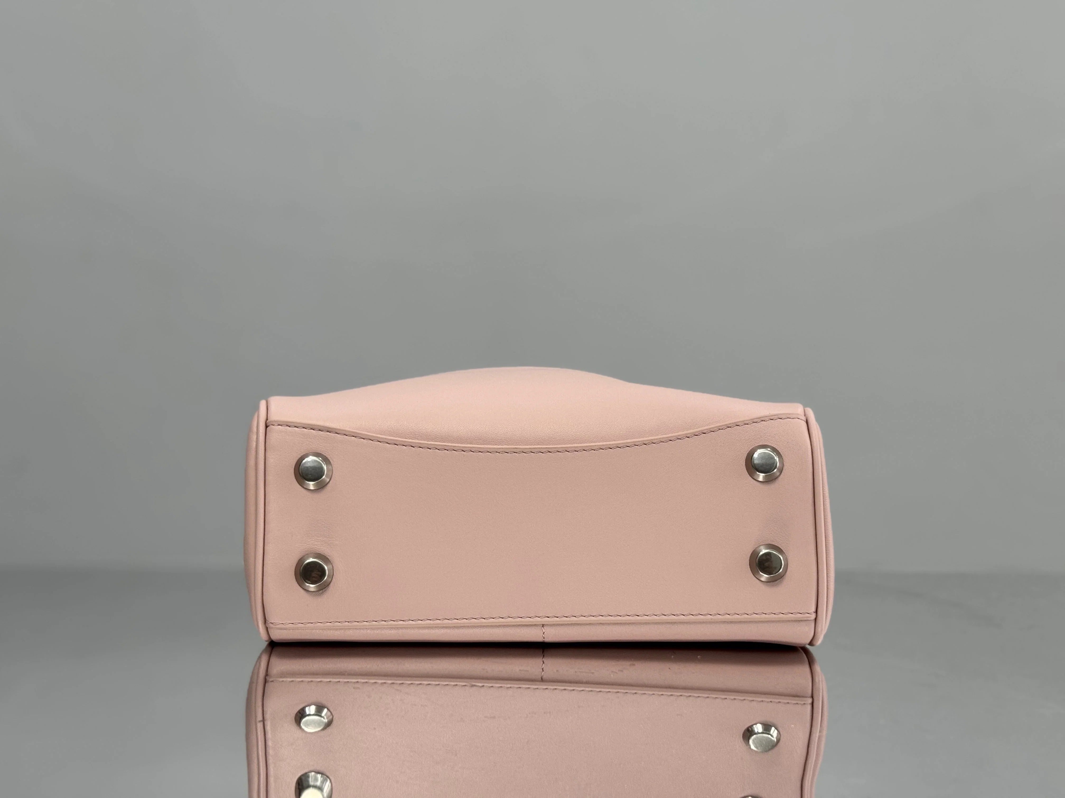 Balenciaga Mini Bag 22 Light Pink Calfskin Sliver Hardware