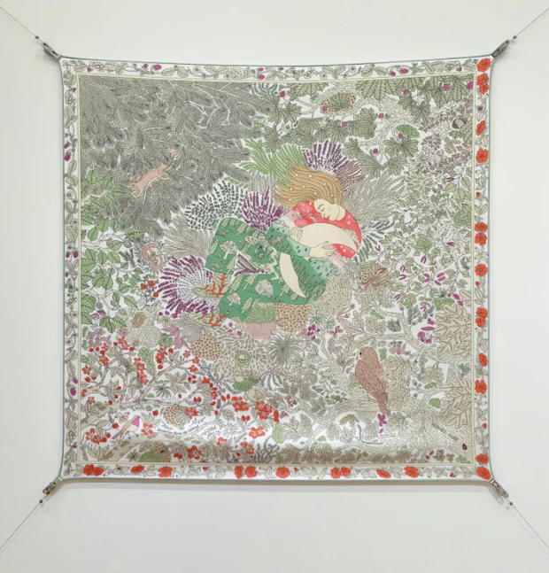 Hermes 2026 Dans les Bras de Selene Silk Scarf