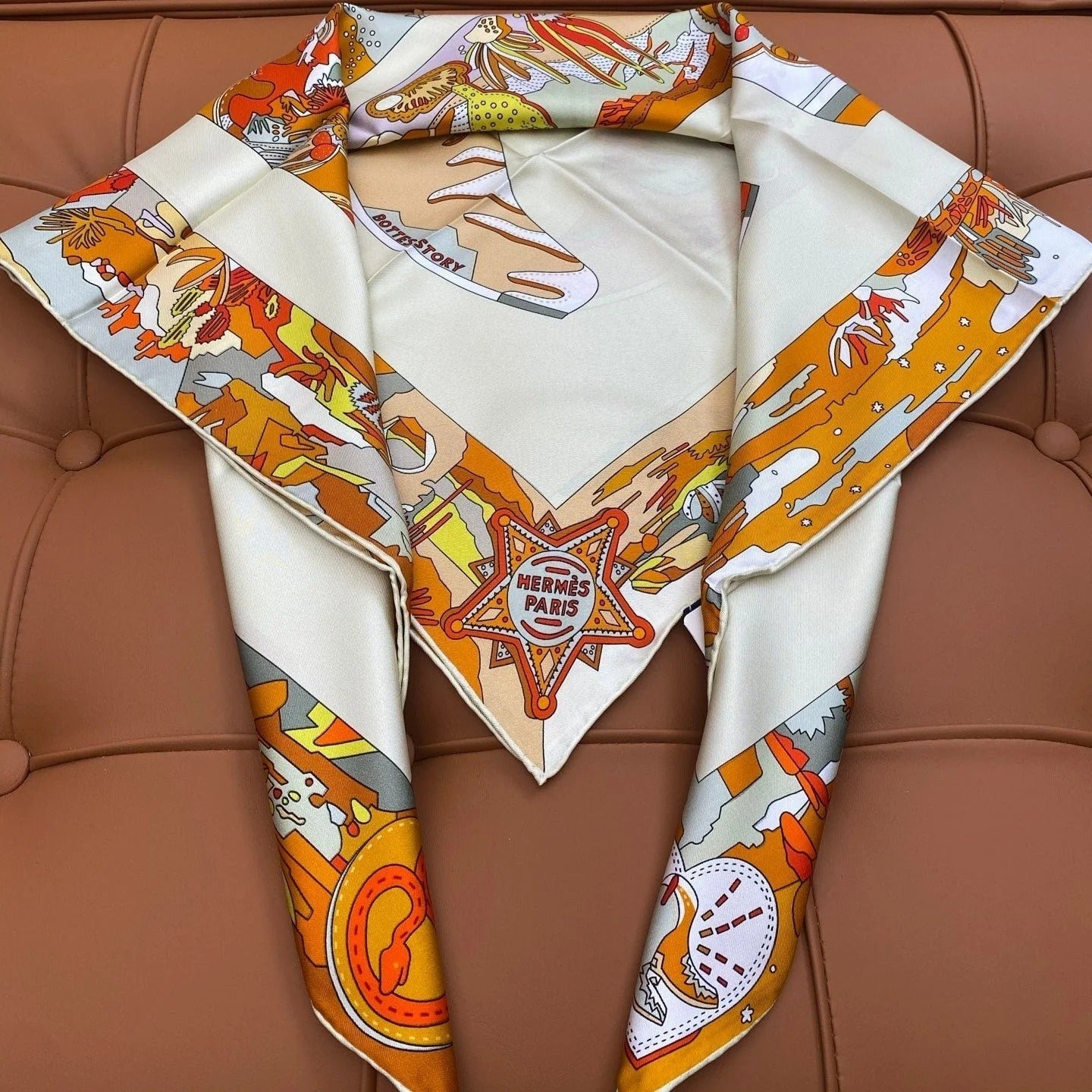 HERMES 25S SCARF 90 IN SILK 703711