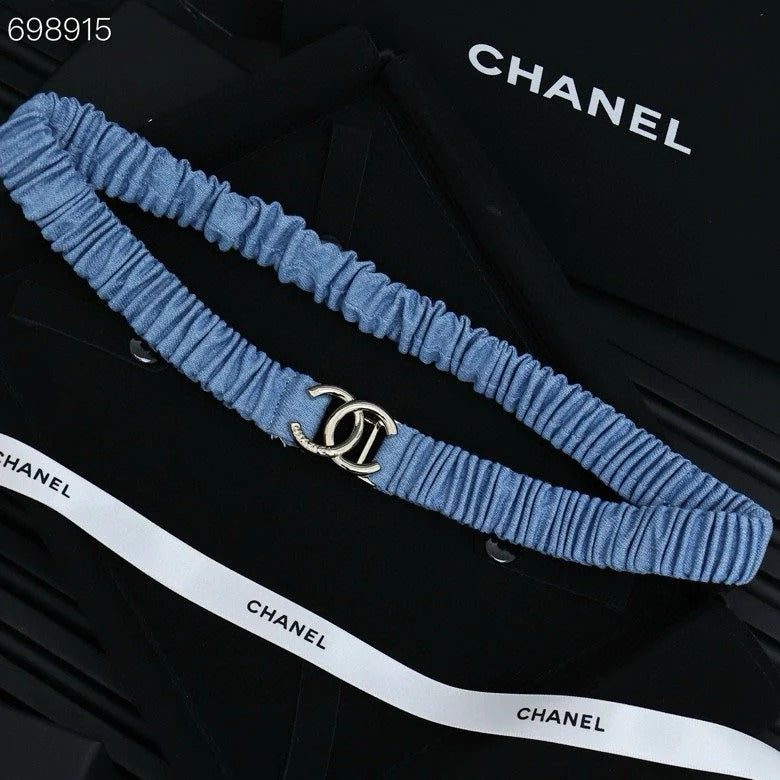 25P IN BLUE DENIM COLOR ELASTIC WAIST BELT