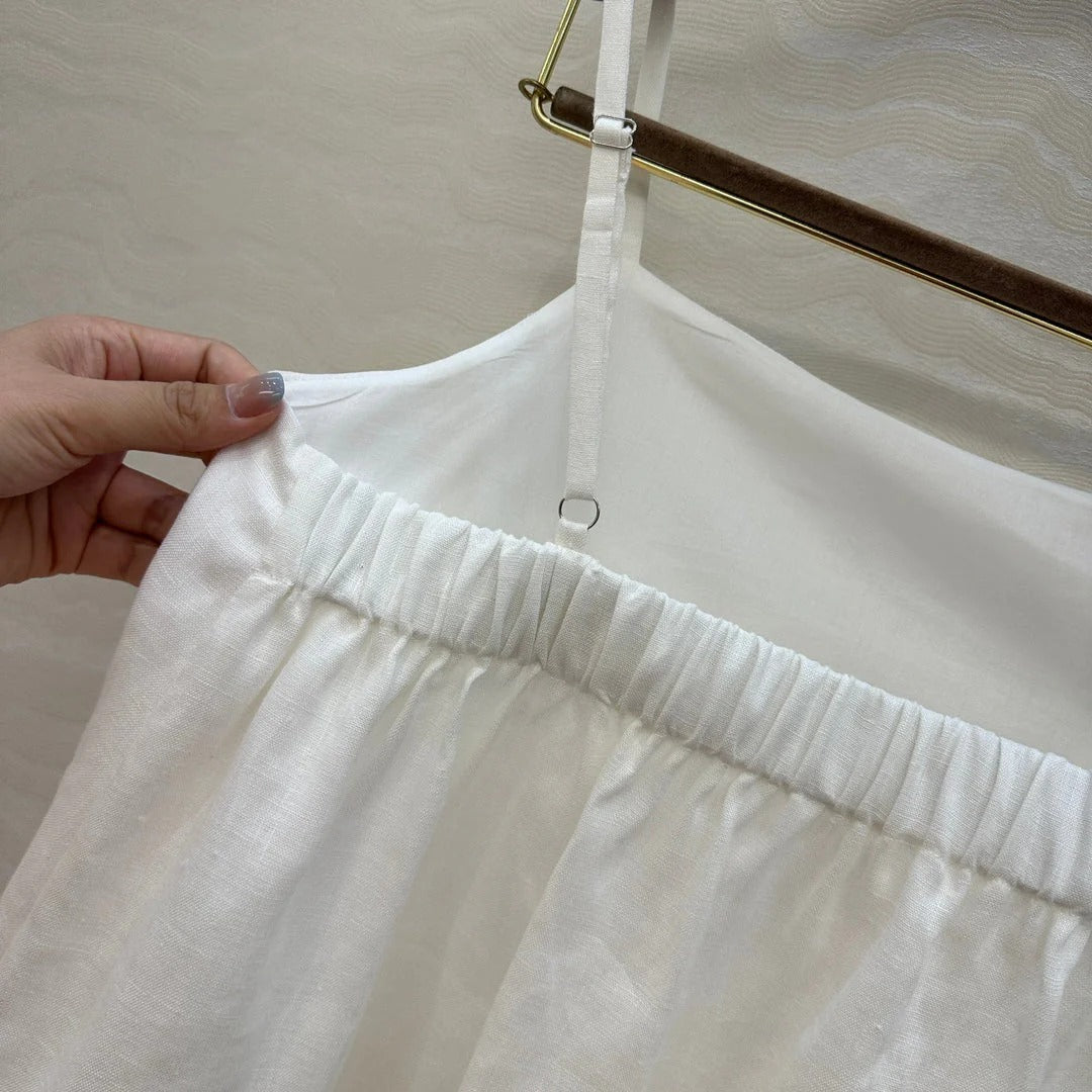 LP LINEN HALTER TOP 272248