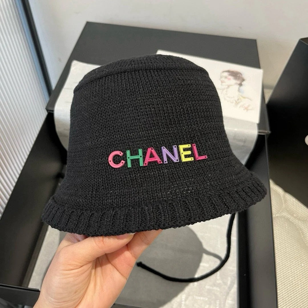 WOVEN BUCKET HAT BLACK 673998
