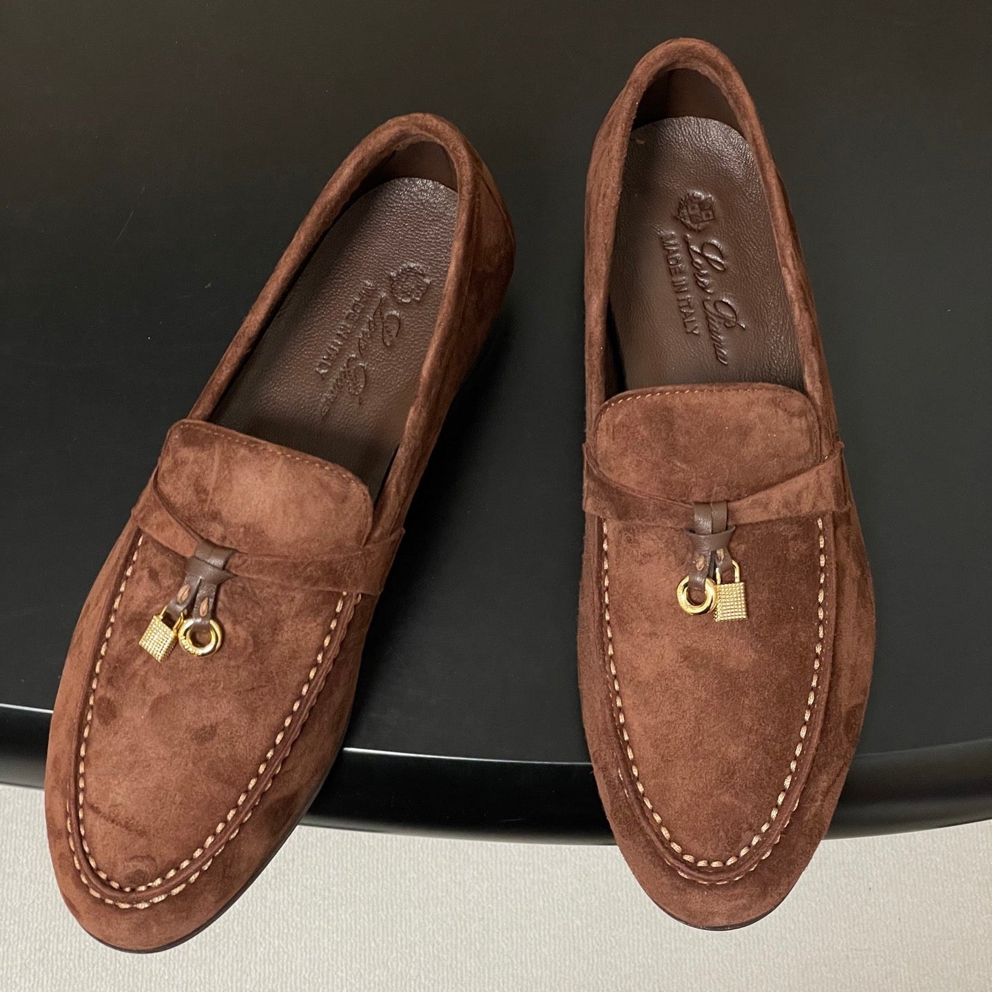 LP 2026 Summer Charms Walk Loafer Brown Gold Suede 181257
