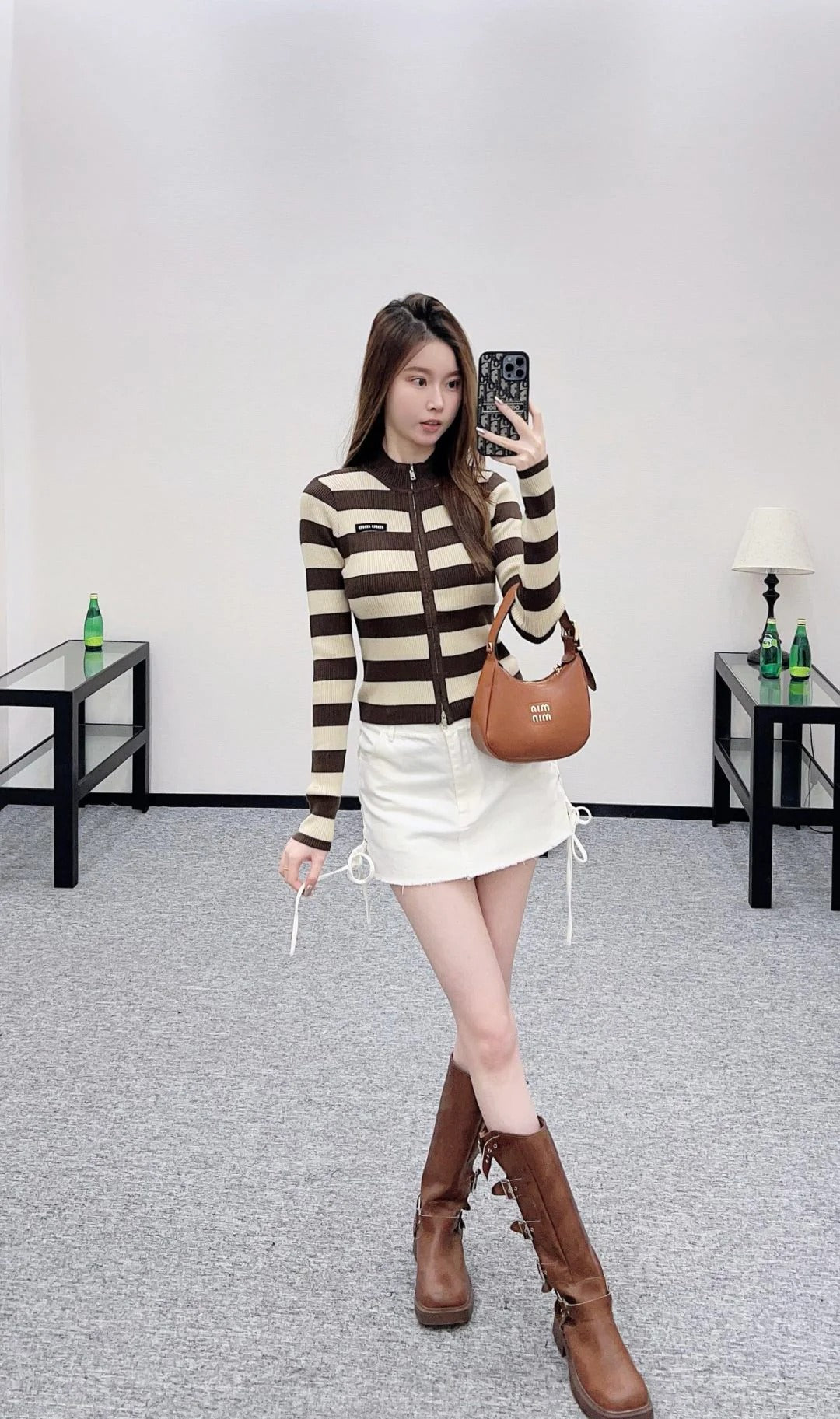 MIUMIU ZIP-UP KNIT TOP STYLE 20