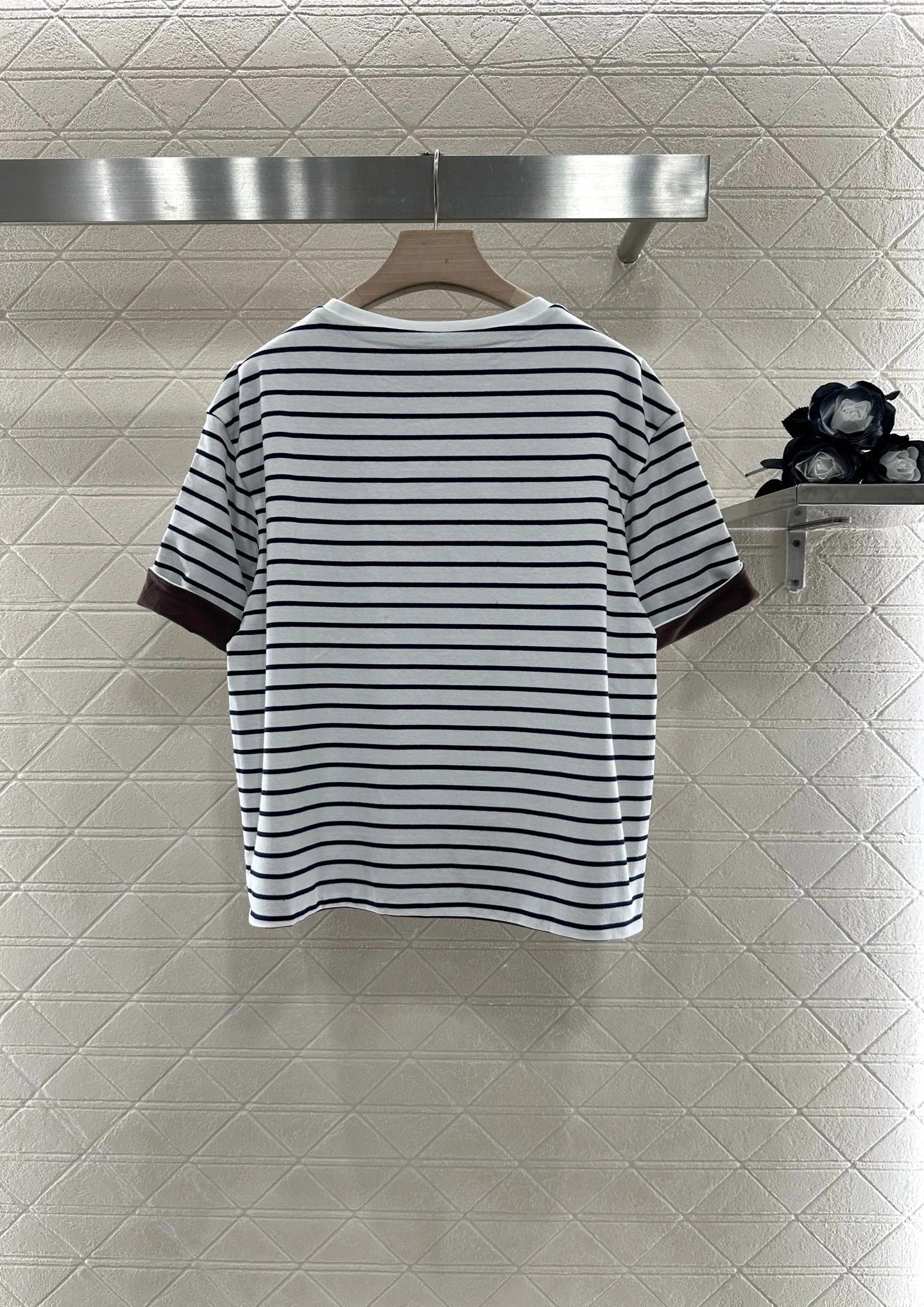 MIUMIU REVERSIBLE OVERSIZED CREW NECK TEE 276642