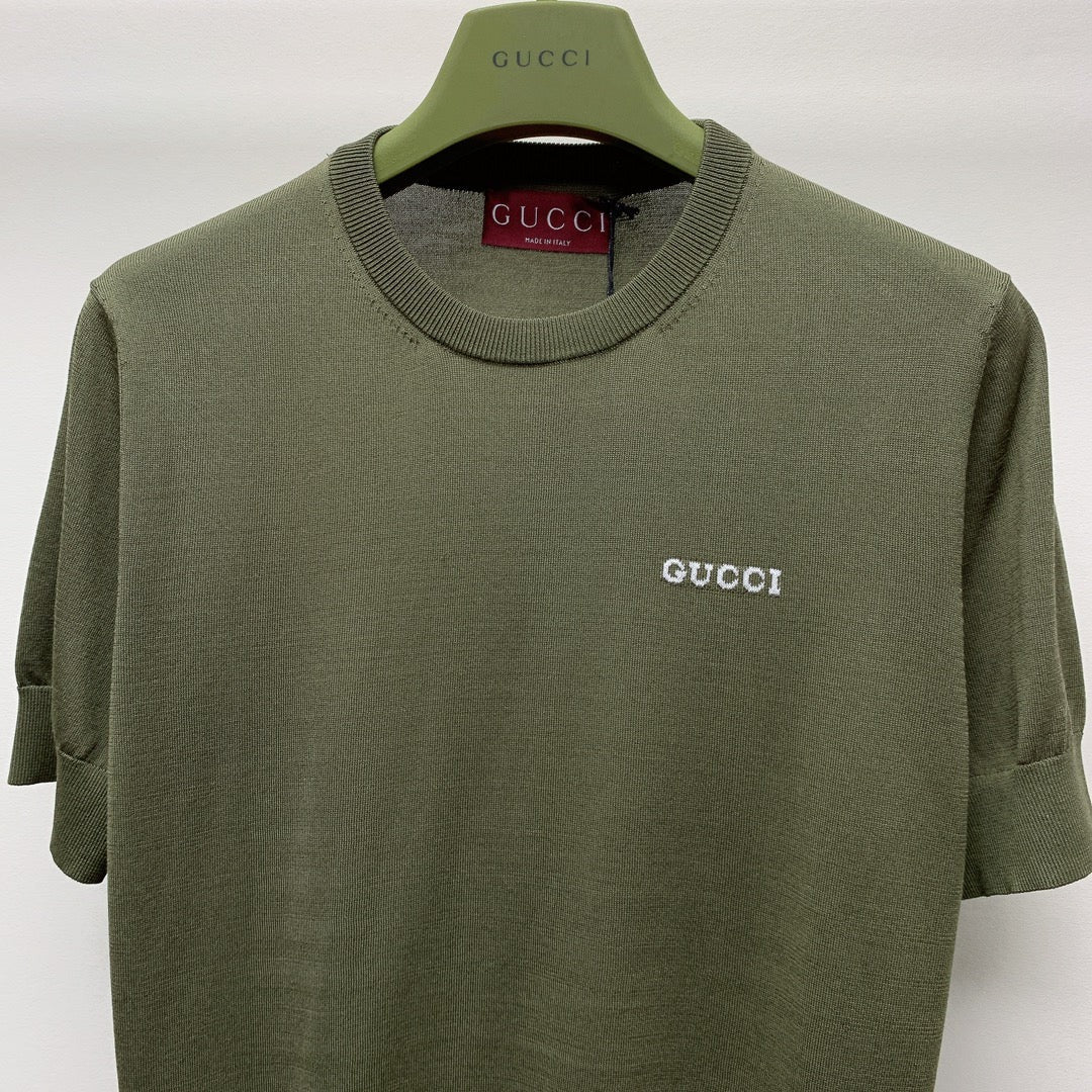 GUCCI SHORT-SLEEVE KNIT TOP 271725