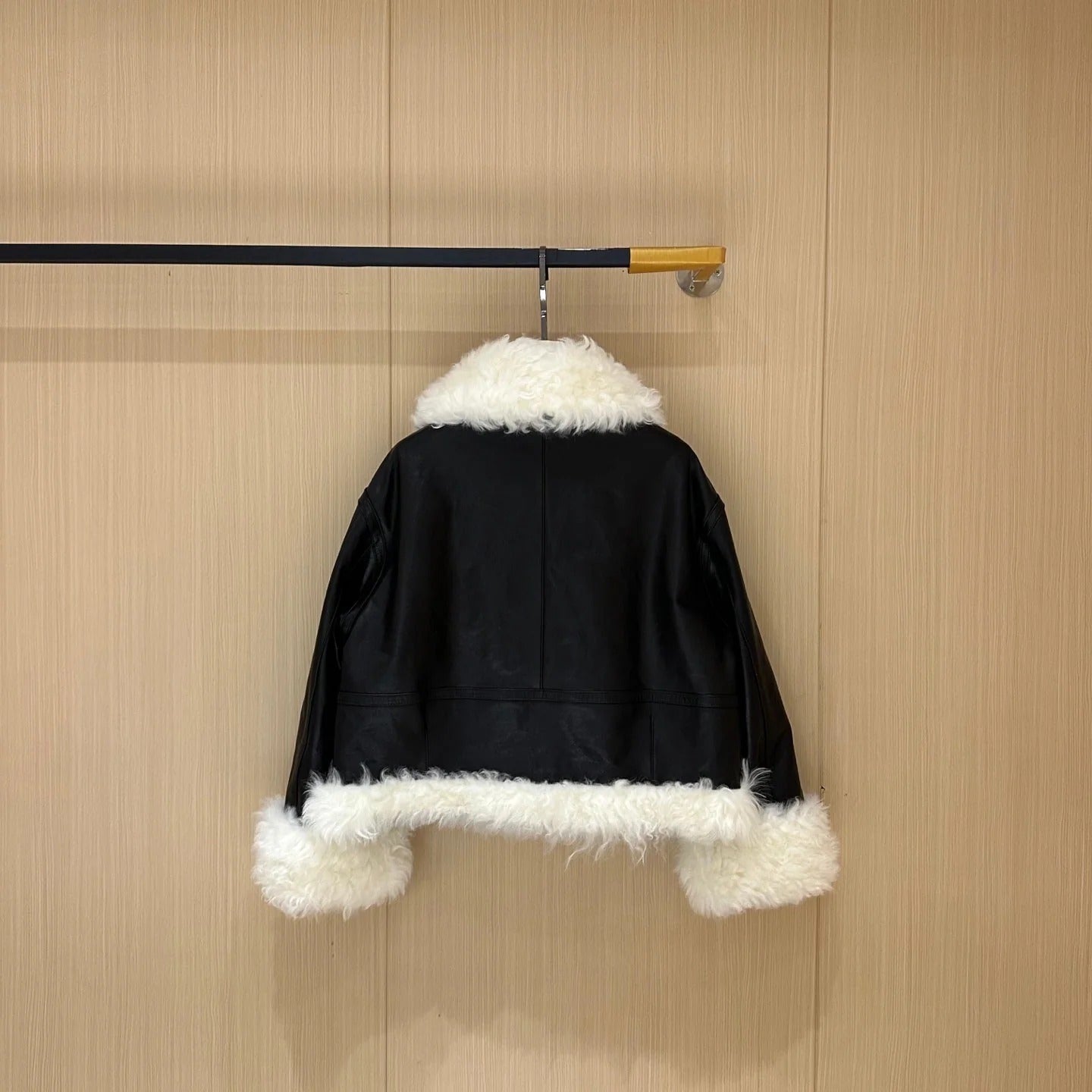 MIUMIU LEATHER DOWN JACKET STYLE 711