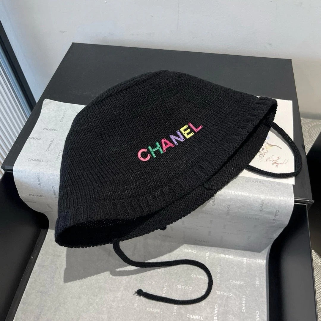 WOVEN BUCKET HAT BLACK 673998