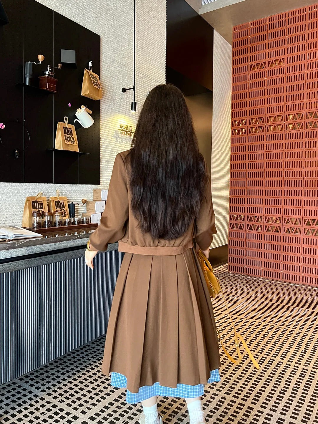MIUMIU TOP & SKIRT SET STYLE 131